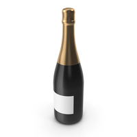 Champagne Bottle Mockup PNG & PSD Images