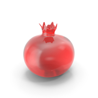 Decorative Translucent Red Pomegranate PNG & PSD Images