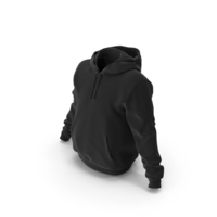 Men Black Hoodie PNG & PSD Images