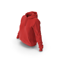 Women Red Hoodie PNG & PSD Images