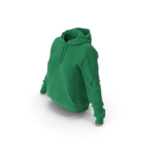 Women Green Hoodie PNG & PSD Images