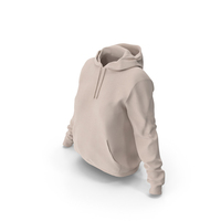 Women Beige Hoodie PNG & PSD Images