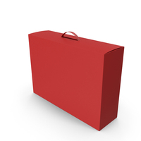 Red Product Box With Handle PNG & PSD Images