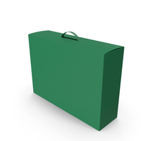 Green Product Box With Handle PNG & PSD Images