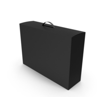 Black Product Box With Handle PNG & PSD Images