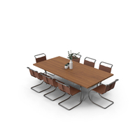 Dirk Lohan Dinner Table Set PNG & PSD Images