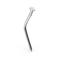 Nail Large Bent Chrome PNG & PSD Images
