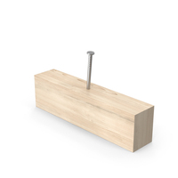 Nail On Large Wood Chrome PNG & PSD Images