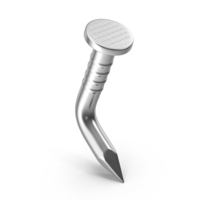 Nail Small Bent Chrome PNG & PSD Images