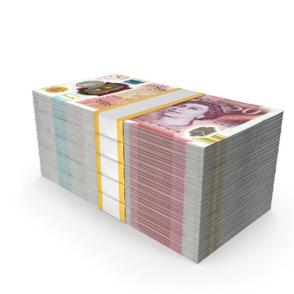 Money Currency England 50 Pound Lots Bill PNG & PSD Images