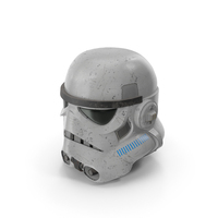 Stormtrooper White Damaged Helmet PNG & PSD Images