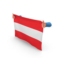 Austria Hand Holding Flag PNG & PSD Images