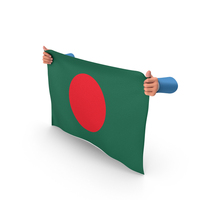 Bangladesh Hand Holding Flag PNG & PSD Images