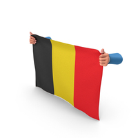Belgium Hand Holding Flag PNG & PSD Images