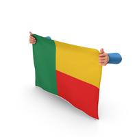 Benin Hand Holding Flag PNG & PSD Images