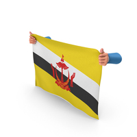 Brunei Hand Holding Flag PNG & PSD Images