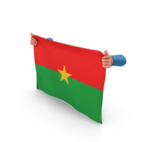 Burkina Faso Hand Holding Flag PNG & PSD Images
