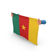 Cameroon Hand Holding Flag PNG & PSD Images