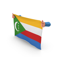 Comoros Hand Holding Flag PNG & PSD Images