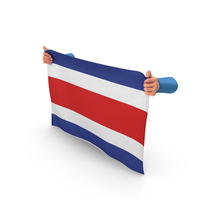 Costa Rica Hand Holding Flag PNG & PSD Images