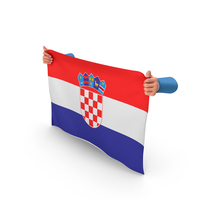 Croatia Hand Holding Flag PNG & PSD Images