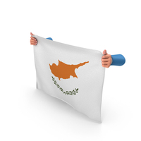 Cyprus Hand Holding Flag PNG & PSD Images