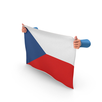 Czech Republic Hand Holding Flag PNG & PSD Images