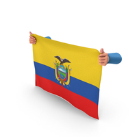 Ecuador Hand Holding Flag PNG & PSD Images