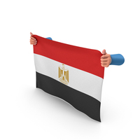 Egypt Hand Holding Flag PNG & PSD Images