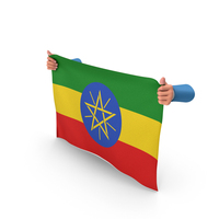 Ethiopia Hand Holding Flag PNG & PSD Images