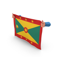 Grenada Hand Holding Flag PNG & PSD Images