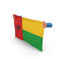 Guinea Bissau Hand Holding Flag PNG & PSD Images