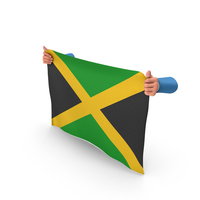 Jamaica Hand Holding Flag PNG & PSD Images