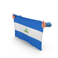 Nicaragua Hand Holding Flag PNG & PSD Images
