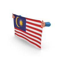 Malaysia Hand Holding Flag PNG & PSD Images
