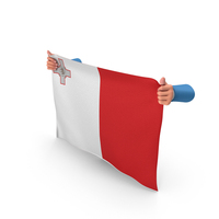 Malta Hand Holding Flag PNG & PSD Images