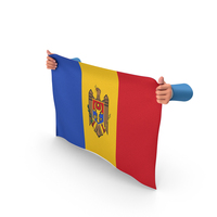 Moldova Hand Holding Flag PNG & PSD Images