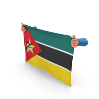 Mozambique Hand Holding Flag PNG & PSD Images
