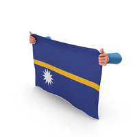 Nauru Hand Holding Flag PNG & PSD Images