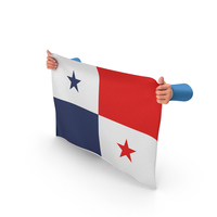 Panama Hand Holding Flag PNG & PSD Images