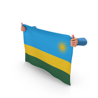 Rwanda Hand Holding Flag PNG & PSD Images