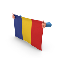 Romania Hand Holding Flag PNG & PSD Images