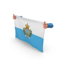 San Marino Hand Holding Flag PNG & PSD Images