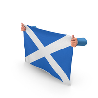 Scotland Hand Holding Flag PNG & PSD Images