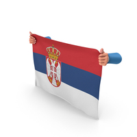 Serbia Hand Holding Flag PNG & PSD Images