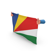 Seychelles Hand Holding Flag PNG & PSD Images