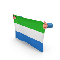 Sierra Leone Hand Holding Flag PNG & PSD Images