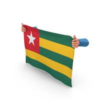 Togo Hand Holding Flag PNG & PSD Images