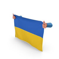 Ukraine Hand Holding Flag PNG & PSD Images