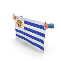 Uruguay Hand Holding Flag PNG & PSD Images